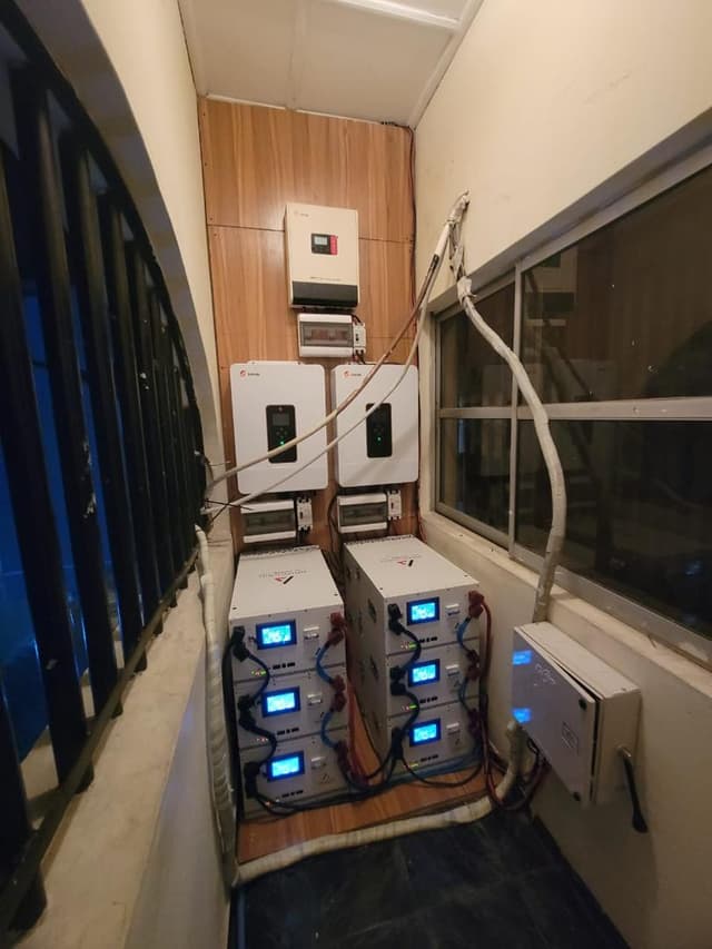 Another view of a SolarShare solar panel installation